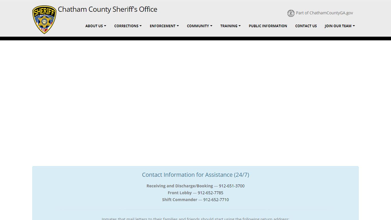 Chatham County Sheriff's Office - Bookings - 24 Hours